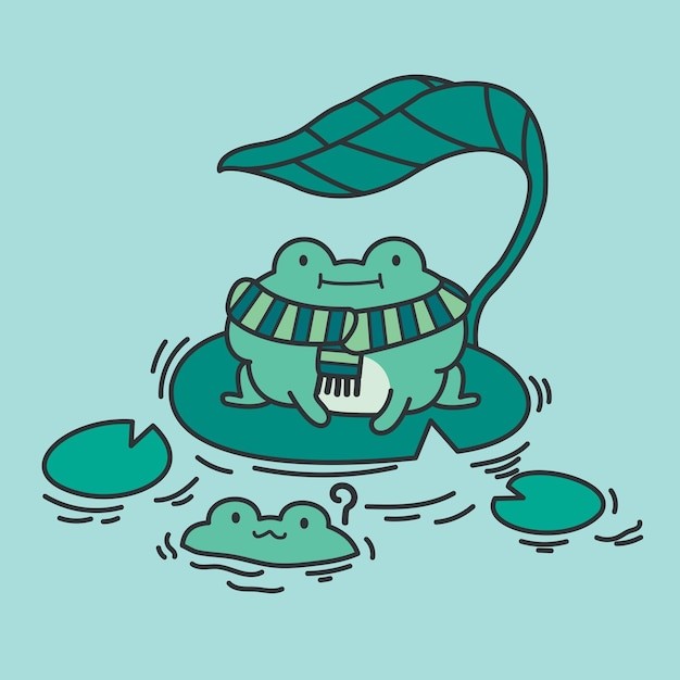 可爱青蛙插画