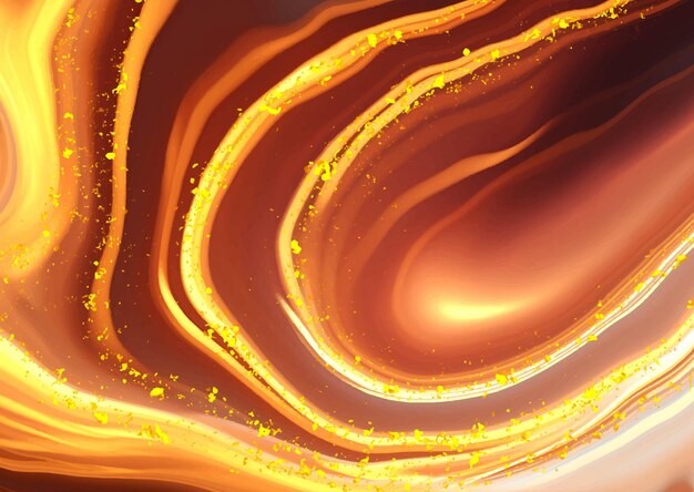 抽象金色大理石液体华丽背景