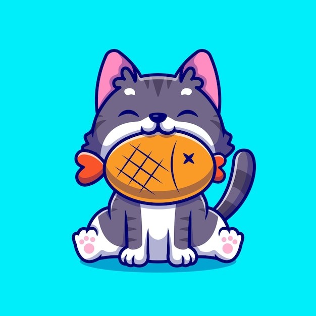 可爱的小猫咪卡通插画