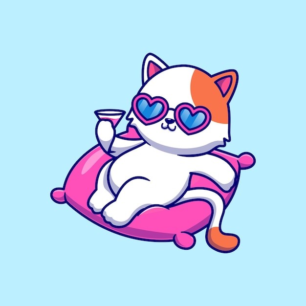 可爱的小猫咪卡通插画