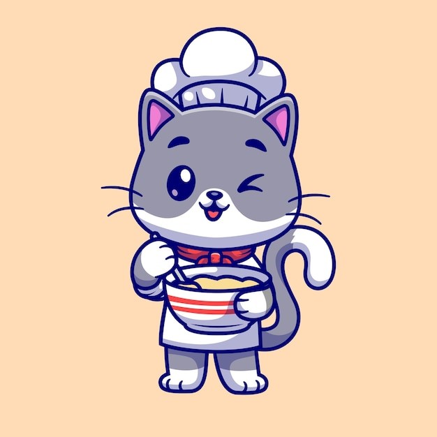 可爱的小猫咪卡通插画