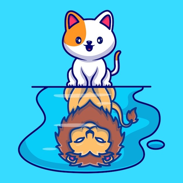 可爱的小猫咪卡通插画