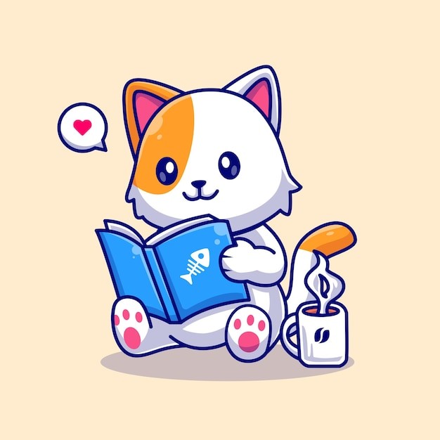 可爱的小猫咪卡通插画