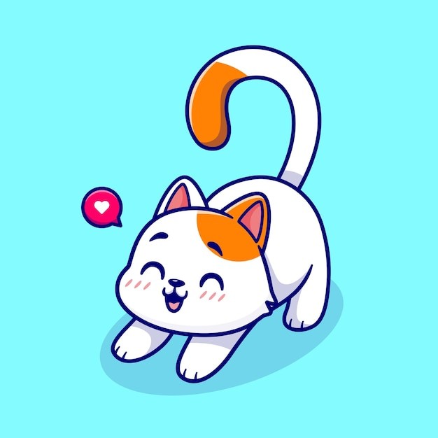 可爱的小猫咪卡通插画