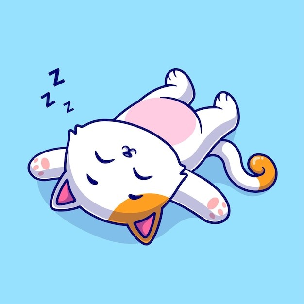 可爱的小猫咪卡通插画