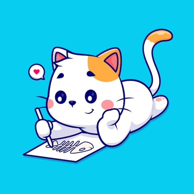 可爱的小猫咪卡通插画