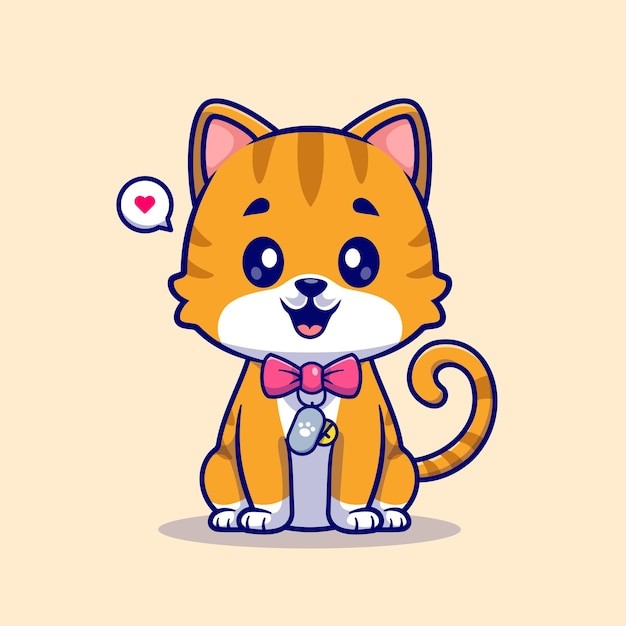 可爱的小猫咪卡通插画