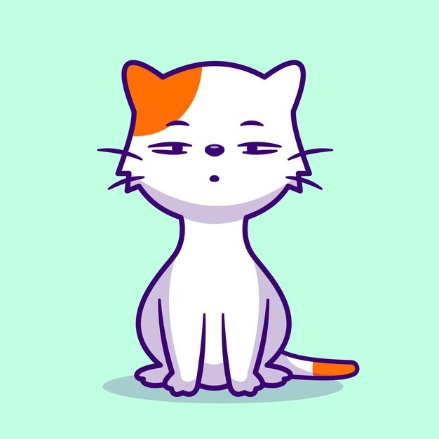 可爱的小猫咪卡通插画