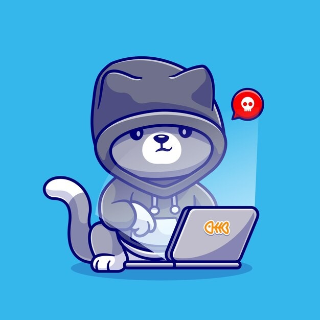 可爱的小猫咪卡通插画