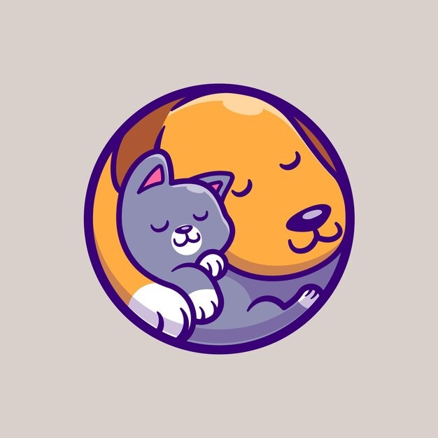 可爱的小猫咪卡通插画