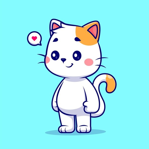 可爱的小猫咪卡通插画