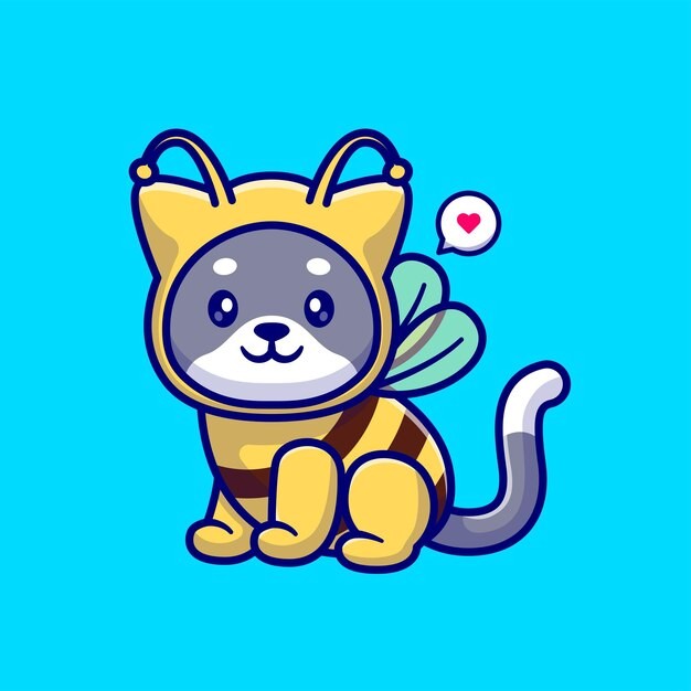 可爱的小猫咪卡通插画