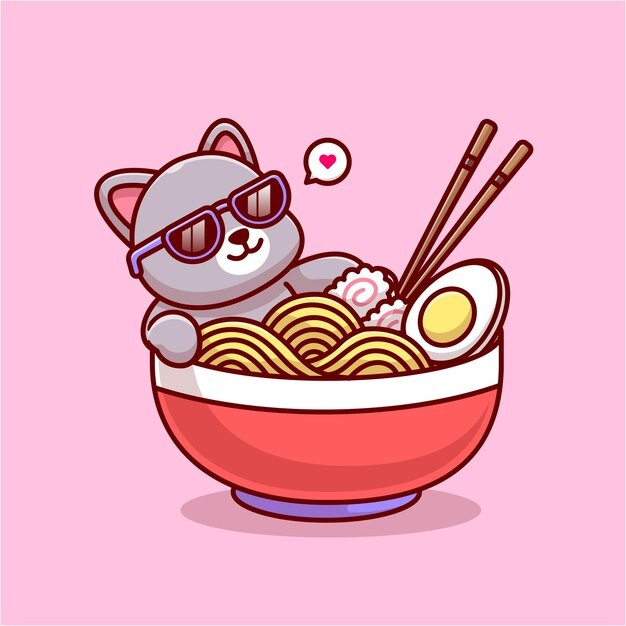 可爱的小猫咪卡通插画