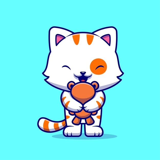 可爱的小猫咪卡通插画