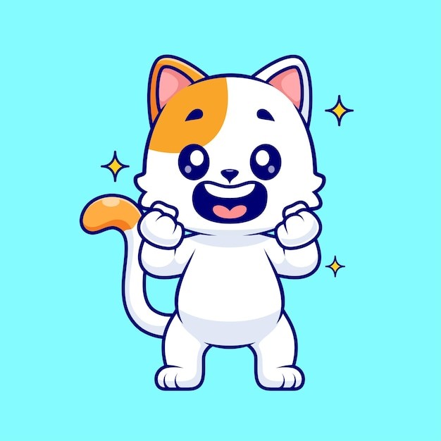 可爱的小猫咪卡通插画