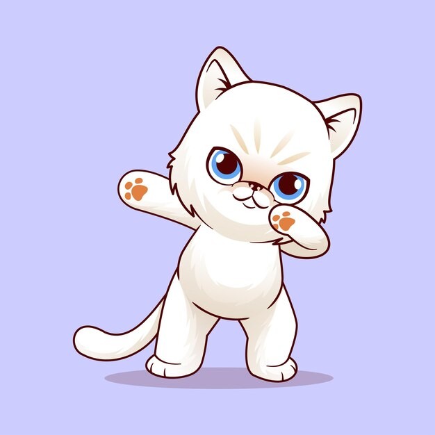 可爱的小猫咪卡通插画