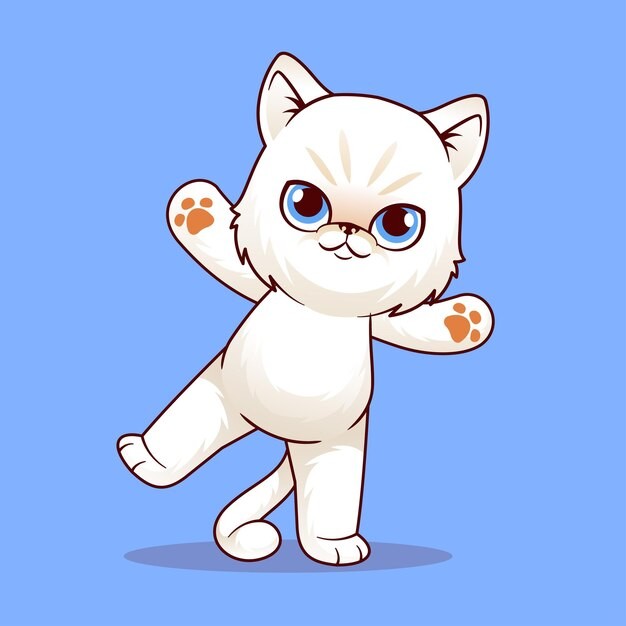 可爱的小猫咪卡通插画