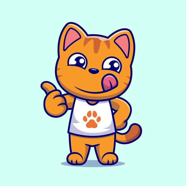 可爱的小猫咪卡通插画