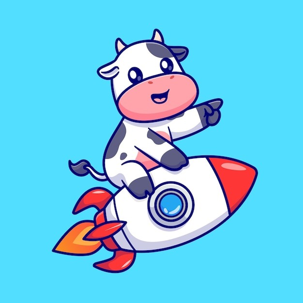 可爱卡通牛插画