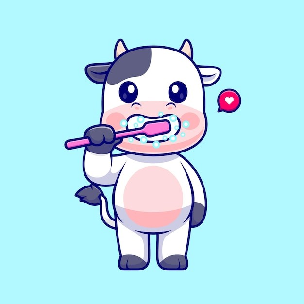 可爱卡通牛插画