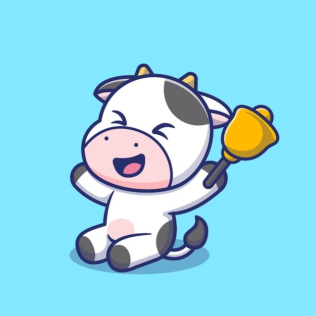 可爱卡通牛插画