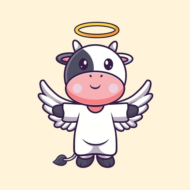 可爱卡通牛插画