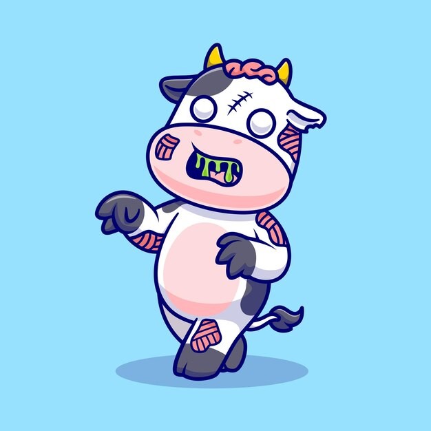 可爱卡通牛插画