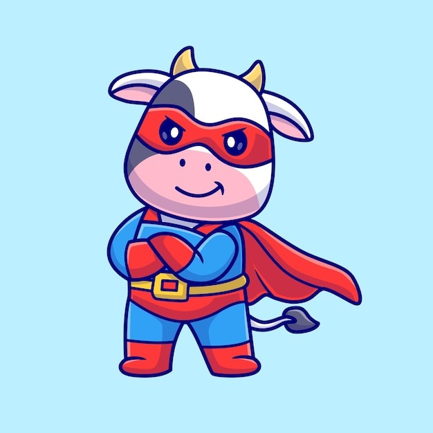 可爱卡通牛插画