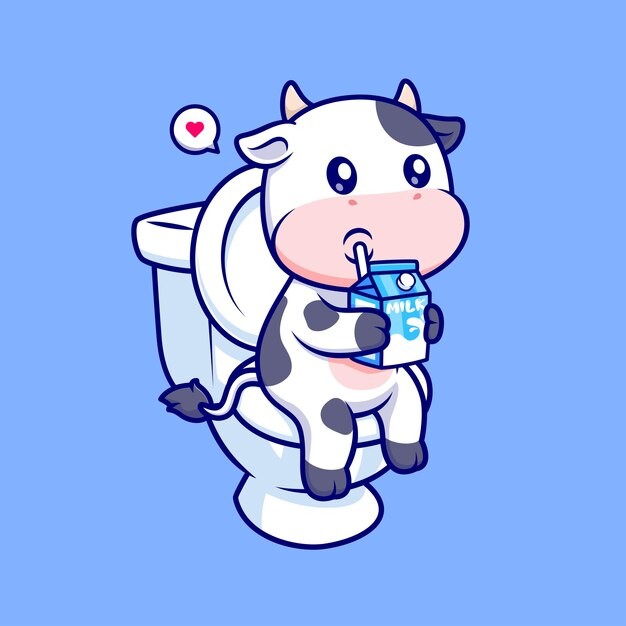 可爱卡通牛插画