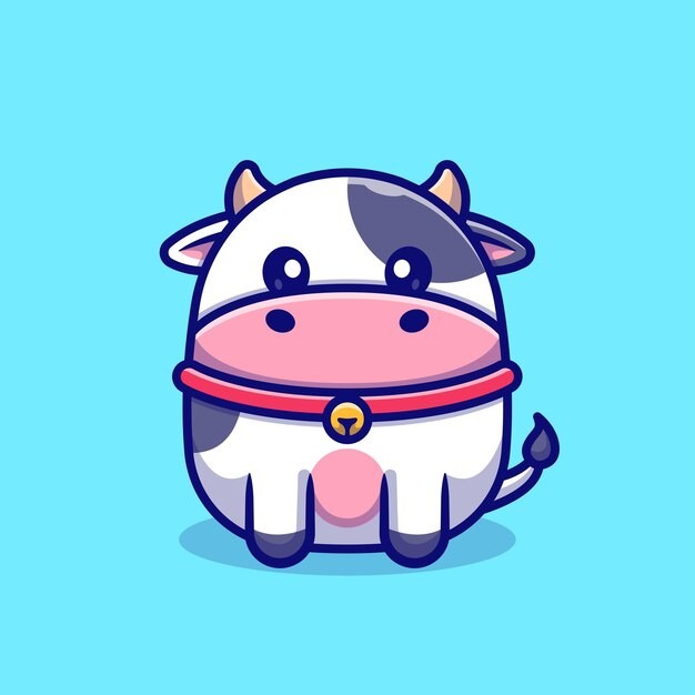 可爱卡通牛插画