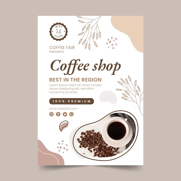 咖啡厅咖啡店海报模板