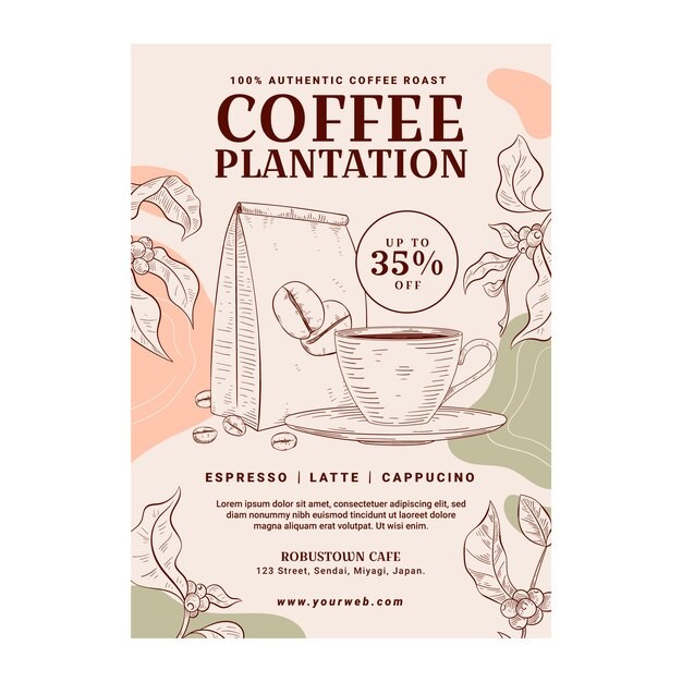 咖啡厅咖啡店海报模板