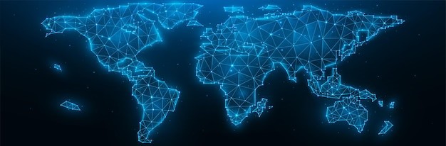 世界地图插画元素