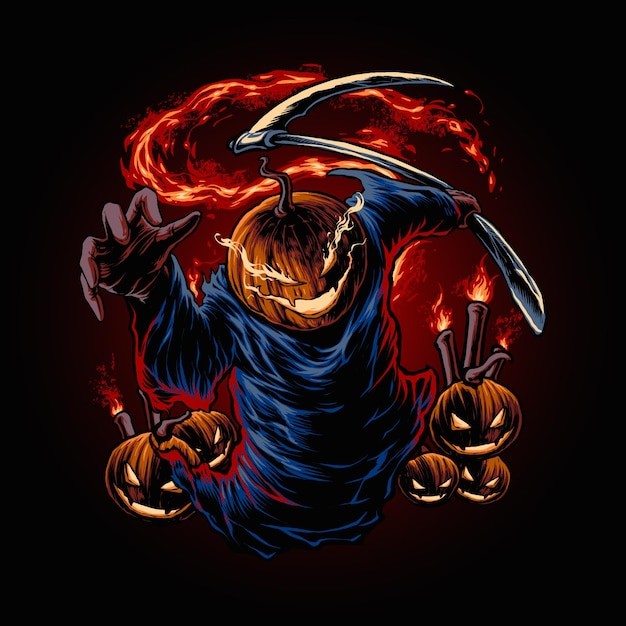 万圣节南瓜插画