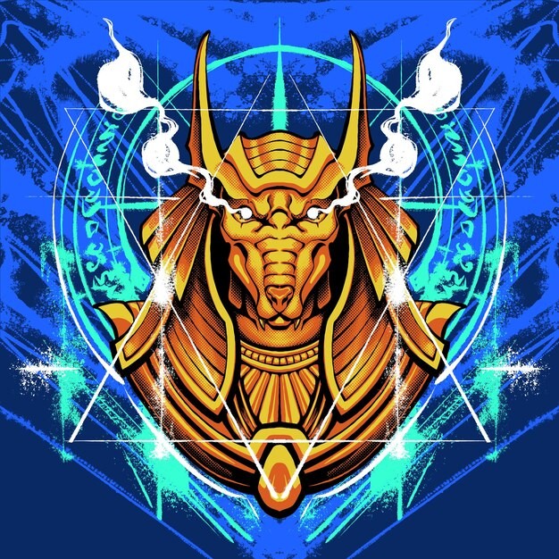 埃及阿努比斯图插画