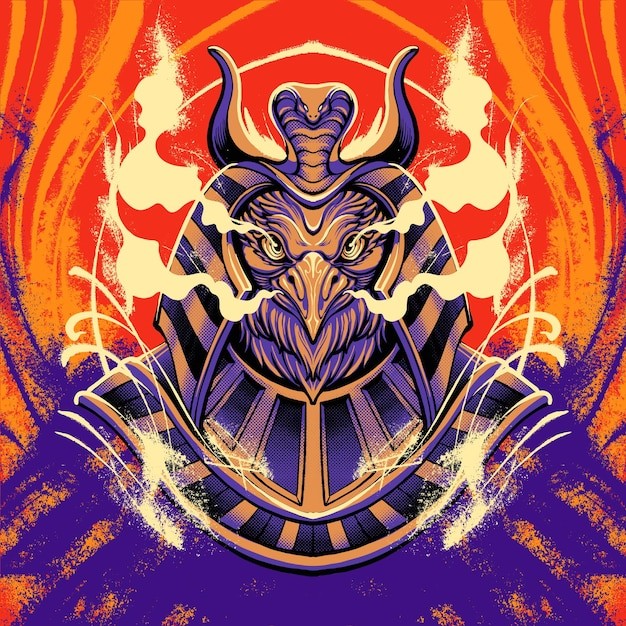 埃及荷鲁斯图插画