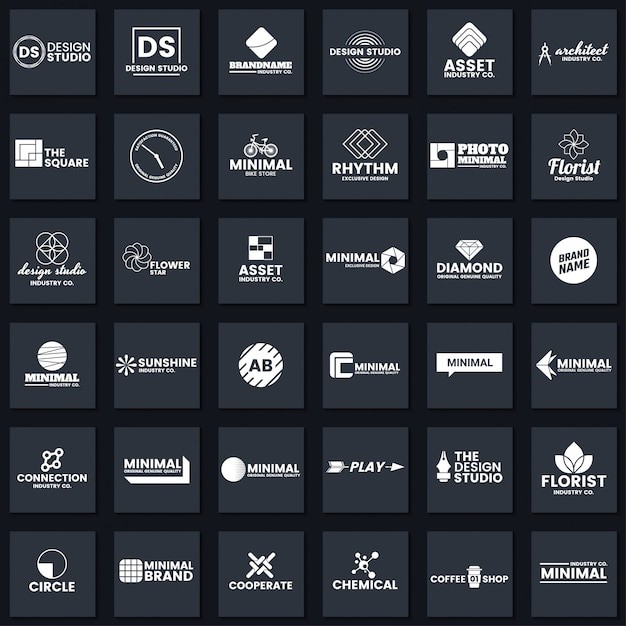 简约复古标志logo