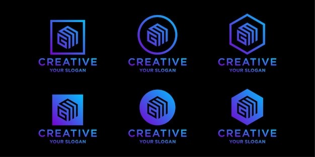 字母G科技标志logo