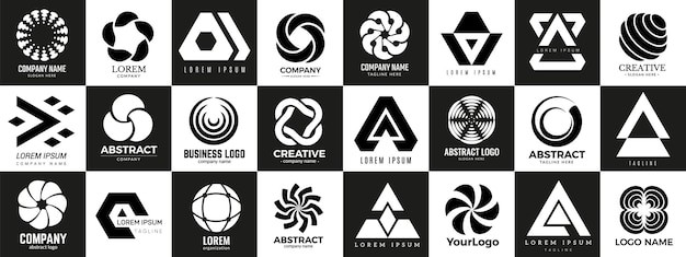 抽象图形标志logo