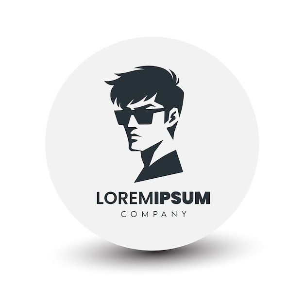 人物头像李小龙标志logo