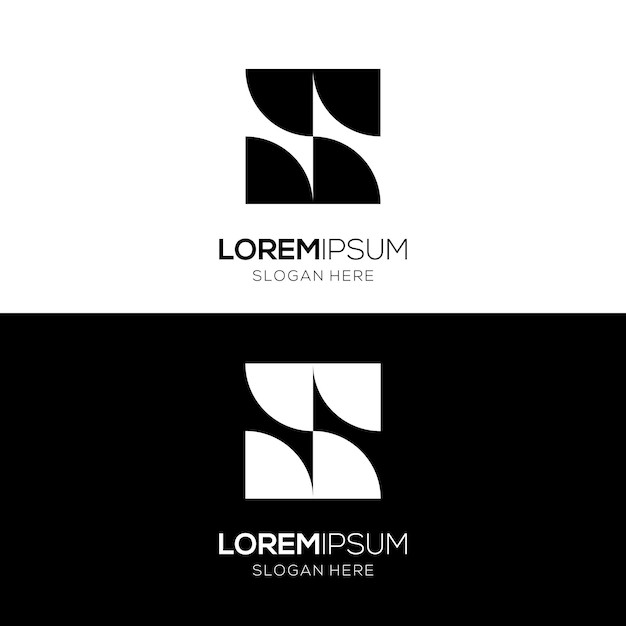 抽象图形标志logo