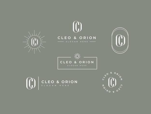 字母co美容化妆品标志logo