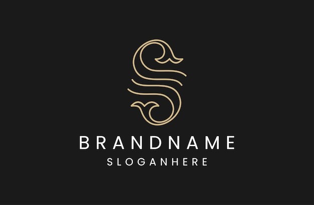 字母s鱼尾标志logo