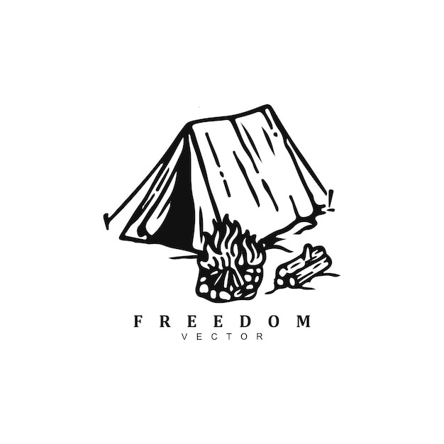 帐篷露营标志logo