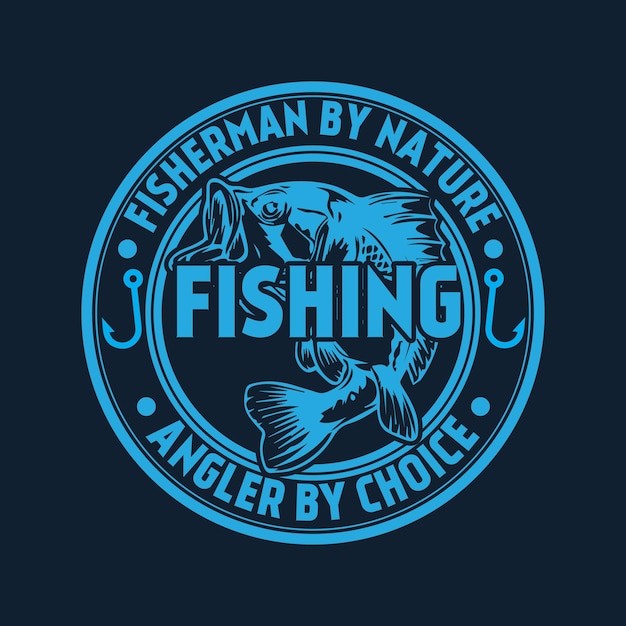 钓鱼T恤图案标志logo