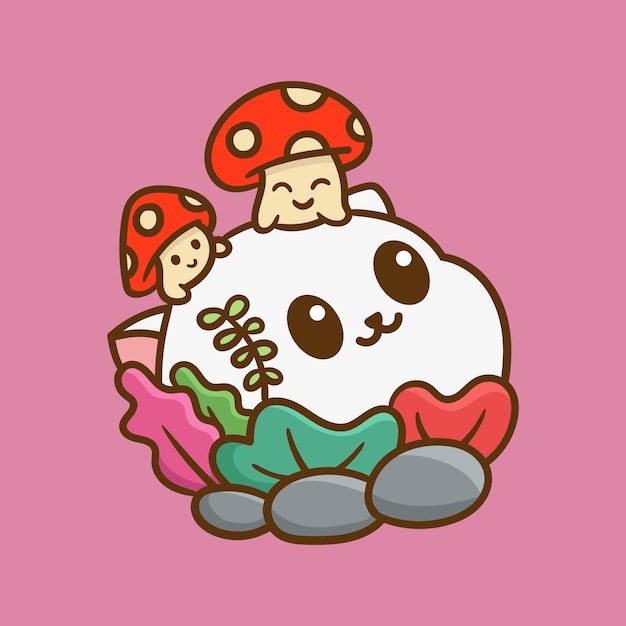 卡通可爱小猫咪插画