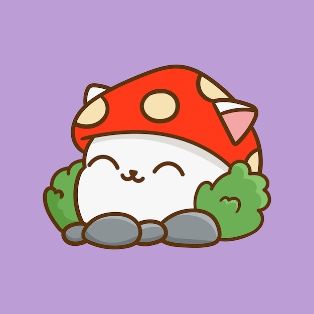 卡通可爱小猫咪插画