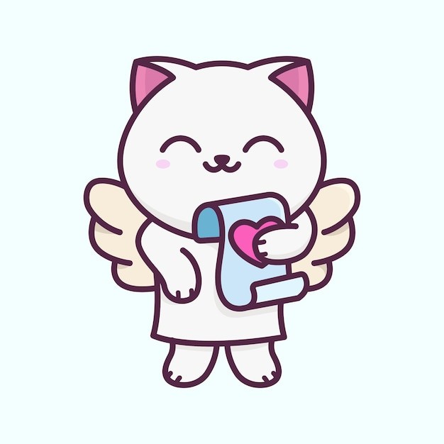 卡通可爱小猫咪插画