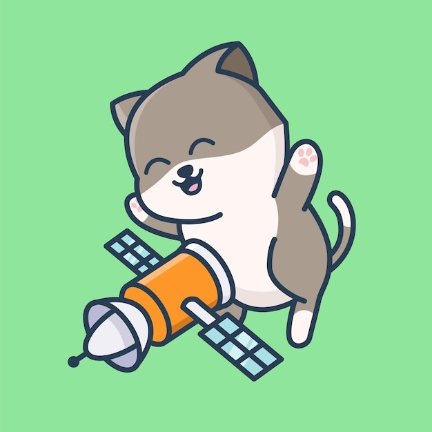 卡通可爱小猫咪插画