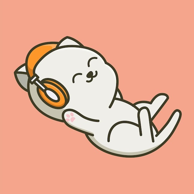 卡通可爱小猫咪插画